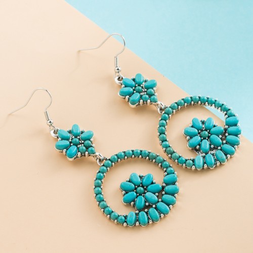 Fashion Jewelry Turquoise Earrings For Women YWHME-451