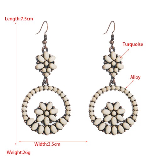 Fashion Jewelry Turquoise Earrings For Women YWHME-451