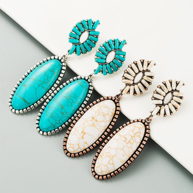 Fashion Jewelry Turquoise Earrings For Women YWHME-452