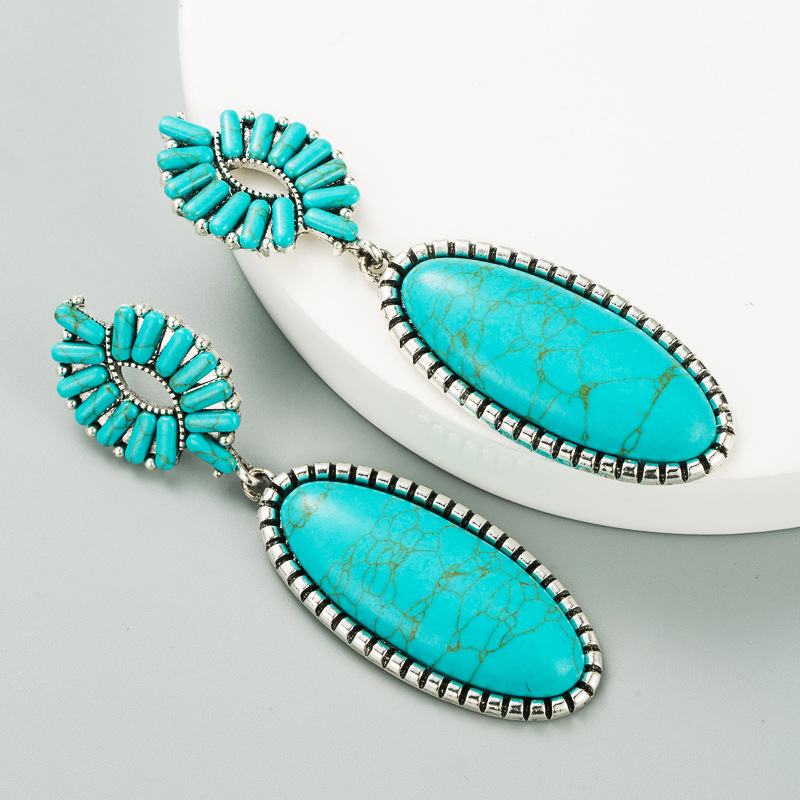 Fashion Jewelry Turquoise Earrings For Women YWHME-452 