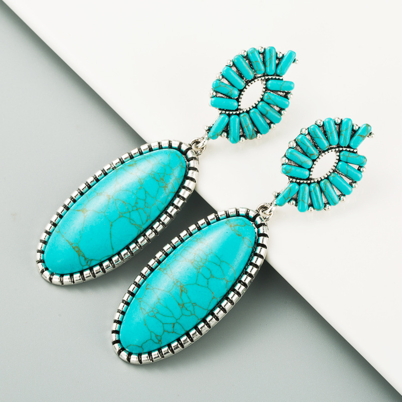 Fashion Jewelry Turquoise Earrings For Women YWHME-452 