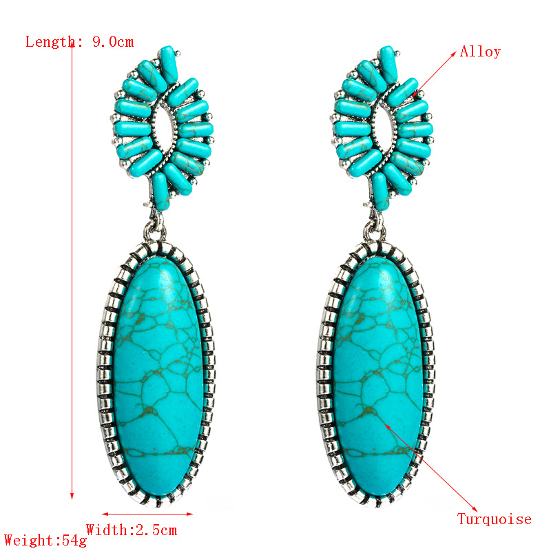 Fashion Jewelry Turquoise Earrings For Women YWHME-452 