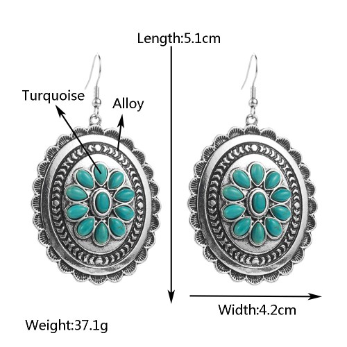 Fashion Jewelry Turquoise Earrings For Women YWHME-455