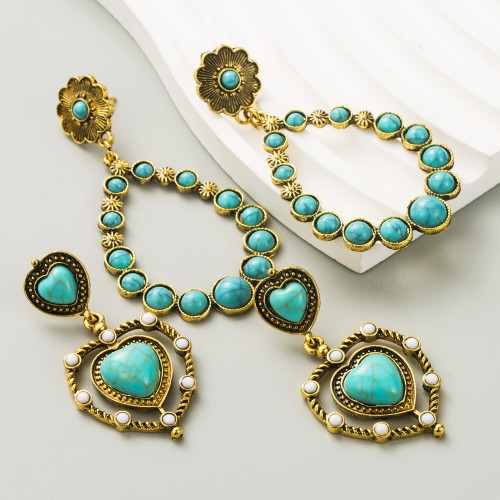 Fashion Jewelry Turquoise Earrings For Women YWHME-457