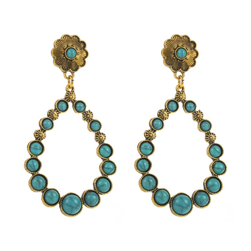 Fashion Jewelry Turquoise Earrings For Women YWHME-457 