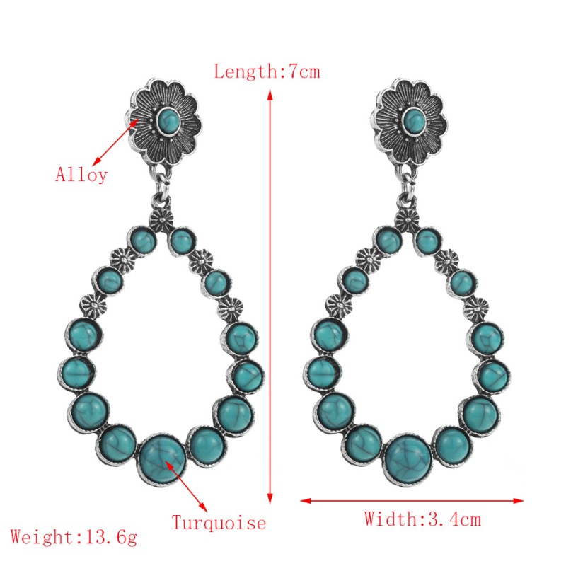 Fashion Jewelry Turquoise Earrings For Women YWHME-457 