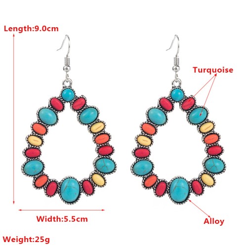 Fashion Jewelry Turquoise Earrings For Women YWHME-458