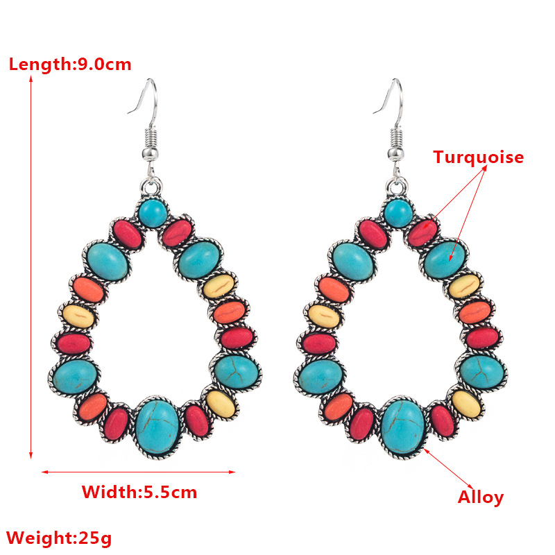 Fashion Jewelry Turquoise Earrings For Women YWHME-458 