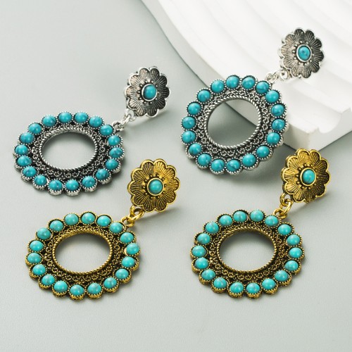 Fashion Jewelry Turquoise Earrings For Women YWHME-459