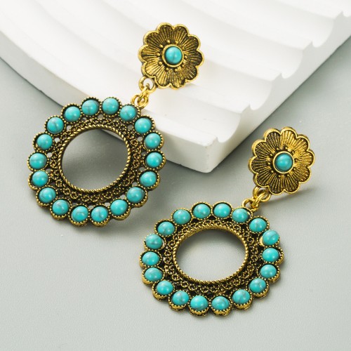 Fashion Jewelry Turquoise Earrings For Women YWHME-459