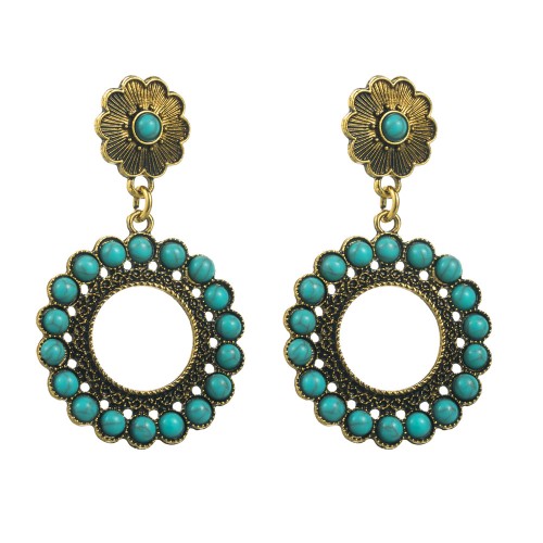 Fashion Jewelry Turquoise Earrings For Women YWHME-459