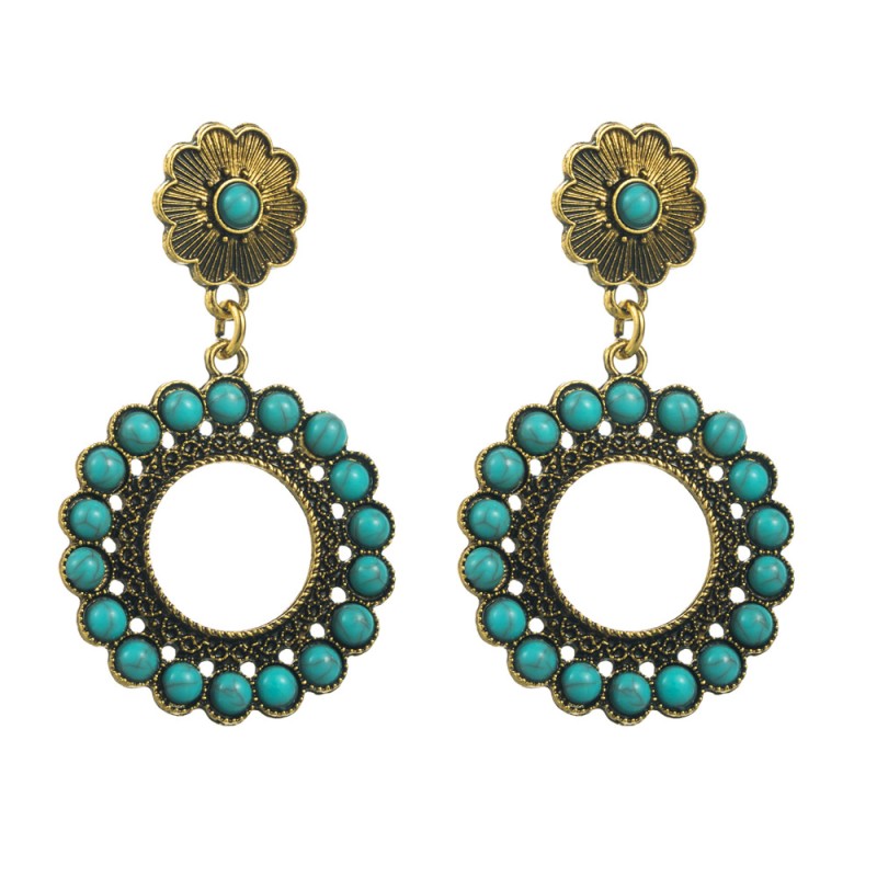 Fashion Jewelry Turquoise Earrings For Women YWHME-459 