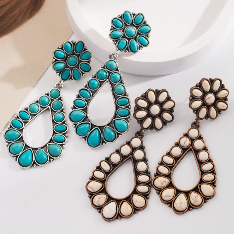 Fashion Jewelry Turquoise Earrings For Women YWHME-460 