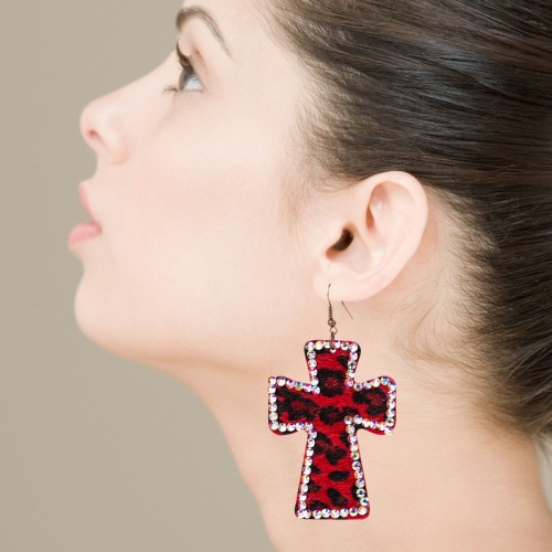 Fashion Jewelry Leather Earrings For Women YWHME-01