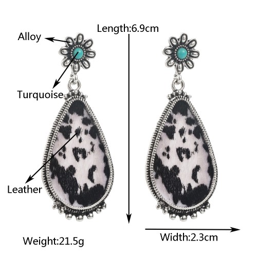 Fashion Jewelry Leather Earrings For Women YWHME-03