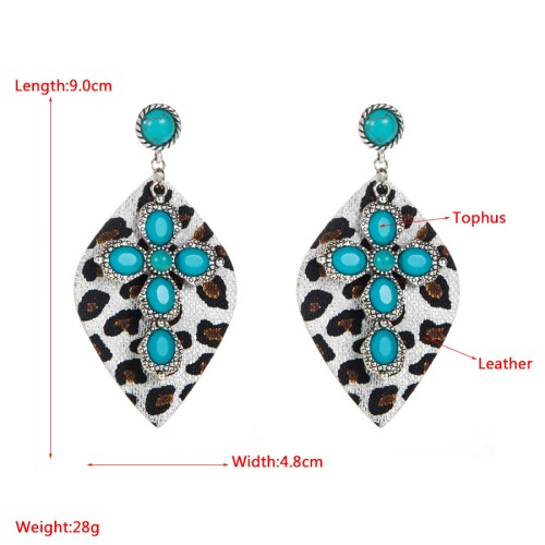 Fashion Jewelry Leather Earrings For Women YWHME-07