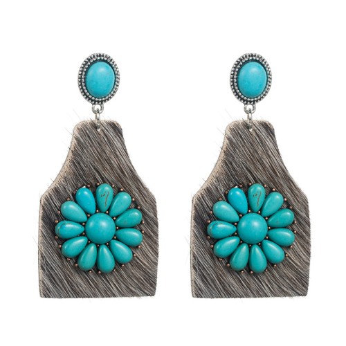 Fashion Jewelry Leather Earrings For Women YWHME-08