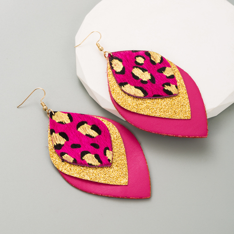 Fashion Jewelry Leather Earrings For Women YWHME-10 