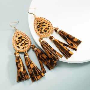 Fashion Jewelry Leather Earrings For Women YWHME-100 