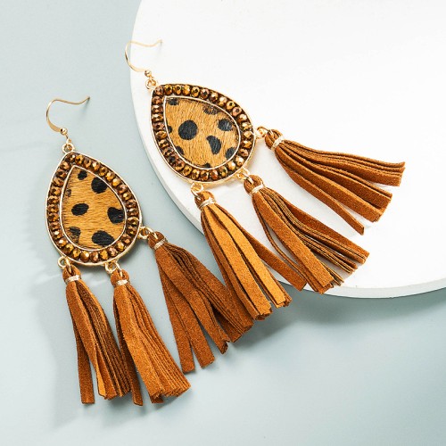 Fashion Jewelry Leather Earrings For Women YWHME-100