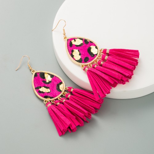 Fashion Jewelry Leather Earrings For Women YWHME-101