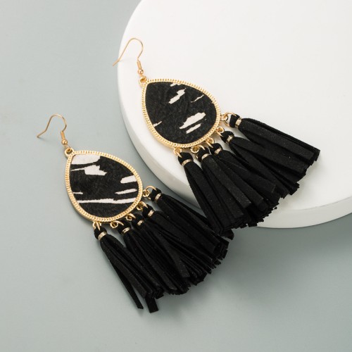 Fashion Jewelry Leather Earrings For Women YWHME-101