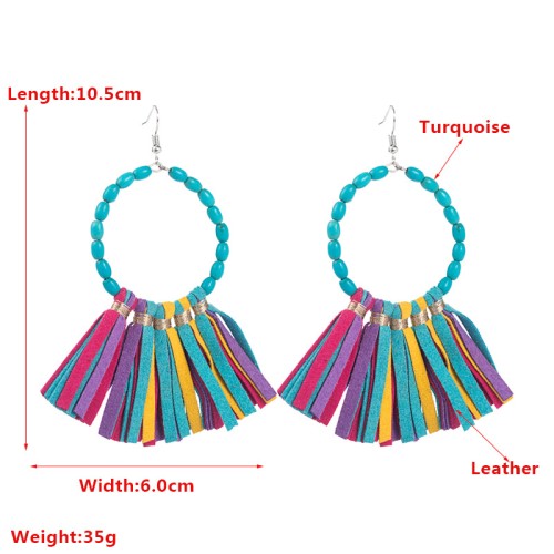 Fashion Jewelry Leather Earrings For Women YWHME-102