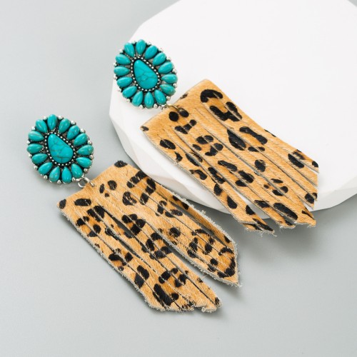 Fashion Jewelry Leather Earrings For Women YWHME-104