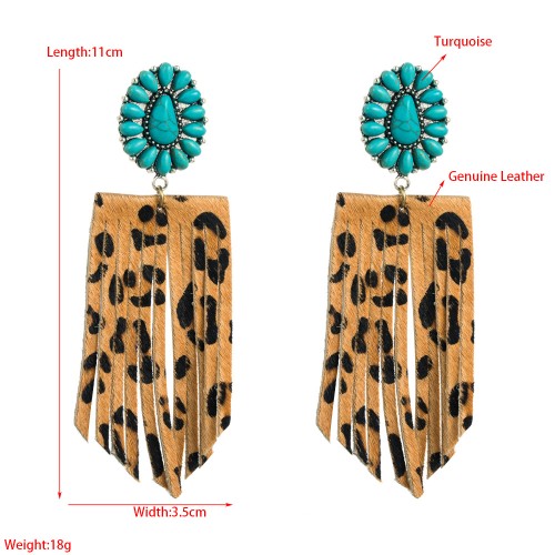 Fashion Jewelry Leather Earrings For Women YWHME-104