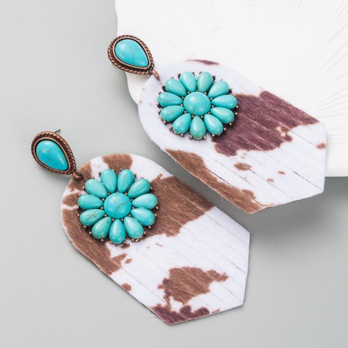 Fashion Jewelry Leather Earrings For Women YWHME-105