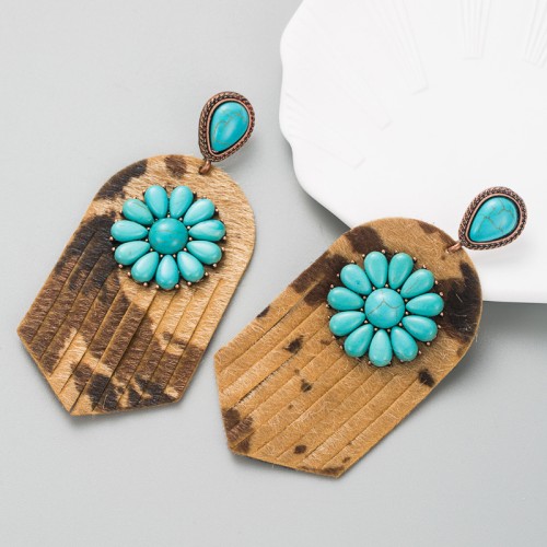 Fashion Jewelry Leather Earrings For Women YWHME-105