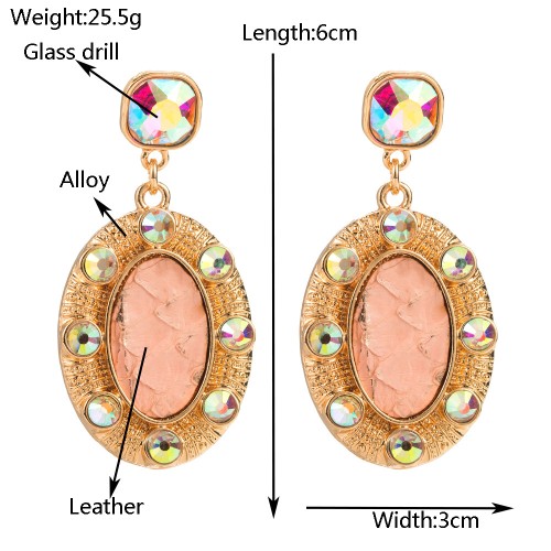 Fashion Jewelry Leather Earrings For Women YWHME-107