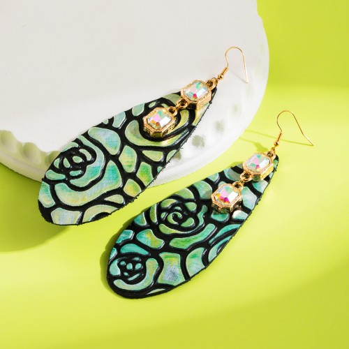 Fashion Jewelry Leather Earrings For Women YWHME-108