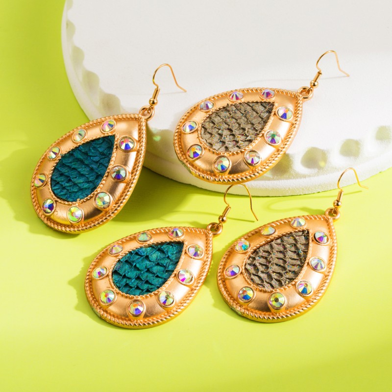 Fashion Jewelry Leather Earrings For Women YWHME-112 