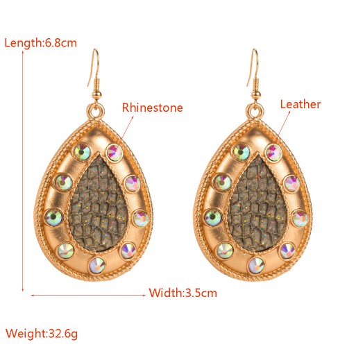 Fashion Jewelry Leather Earrings For Women YWHME-112