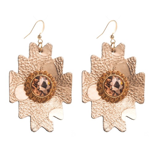 Fashion Jewelry Leather Earrings For Women YWHME-118