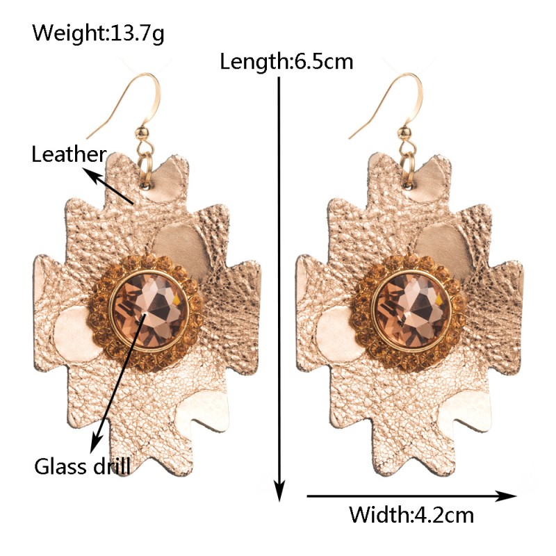 Fashion Jewelry Leather Earrings For Women YWHME-118 