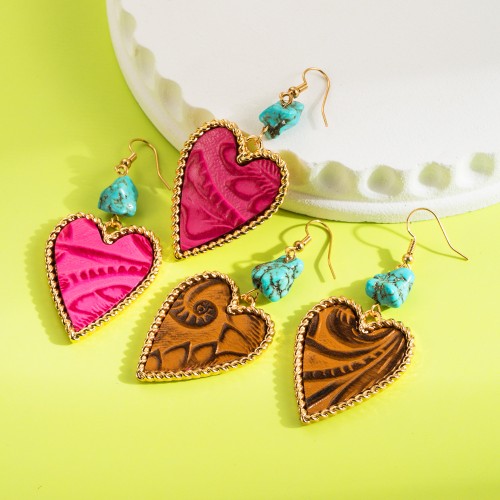 Fashion Jewelry Leather Earrings For Women YWHME-119