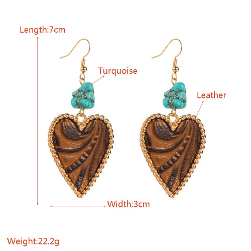 Fashion Jewelry Leather Earrings For Women YWHME-119