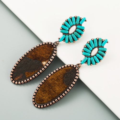 Fashion Jewelry Leather Earrings For Women YWHME-12