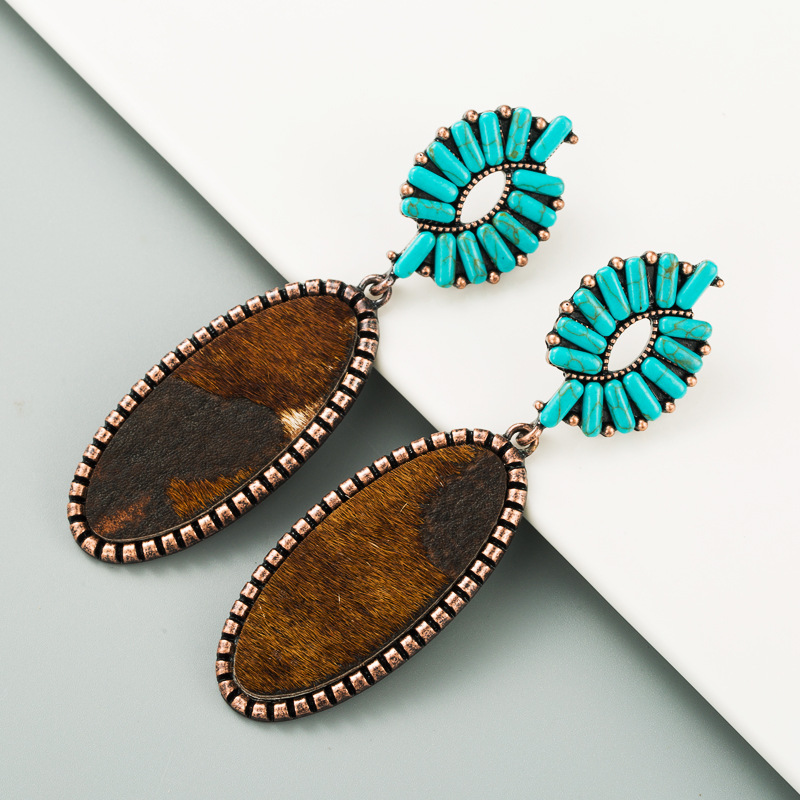 Fashion Jewelry Leather Earrings For Women YWHME-12 