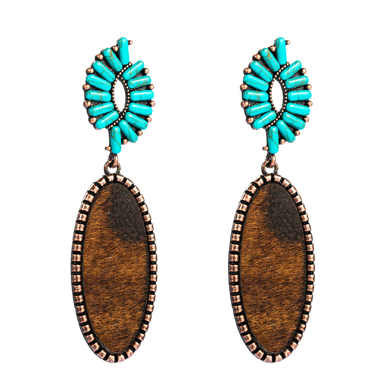 Fashion Jewelry Leather Earrings For Women YWHME-12 