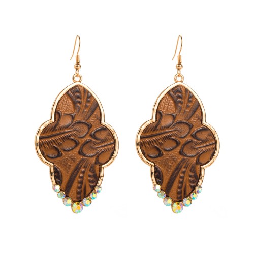 Fashion Jewelry Leather Earrings For Women YWHME-120