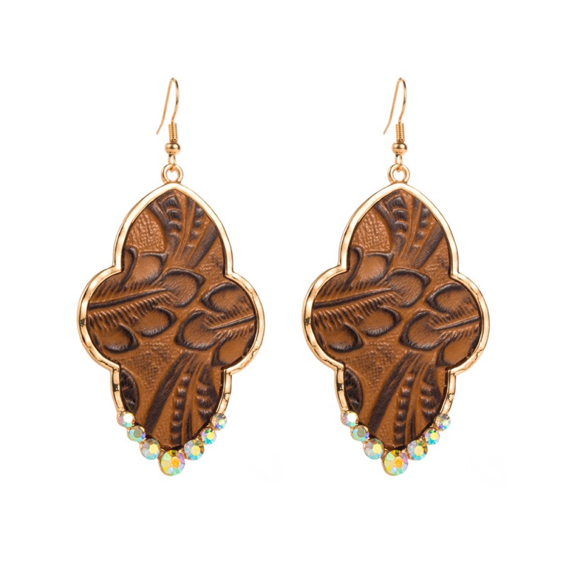 Fashion Jewelry Leather Earrings For Women YWHME-120 