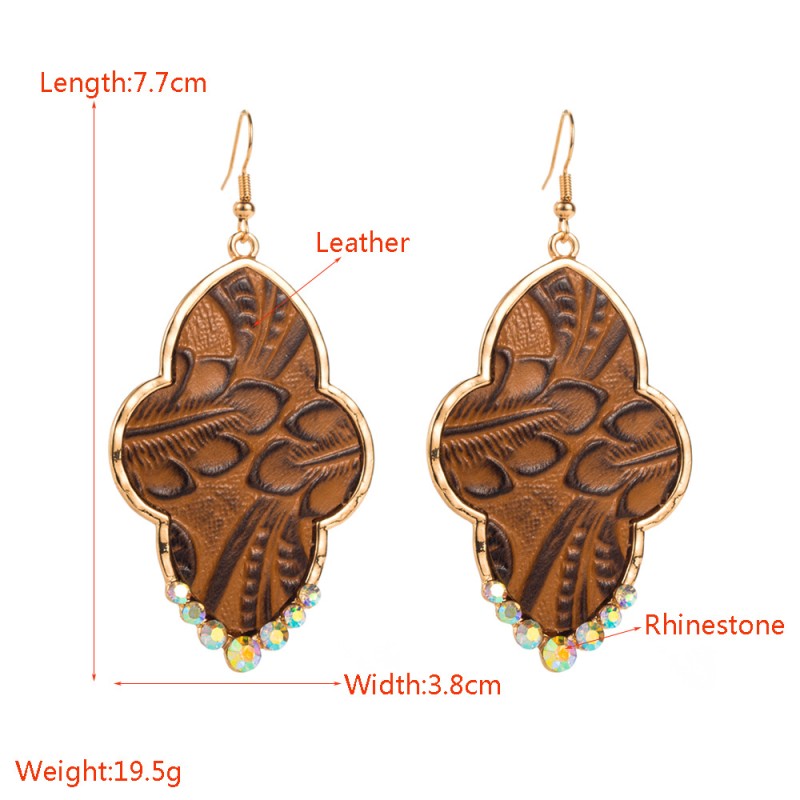 Fashion Jewelry Leather Earrings For Women YWHME-120 