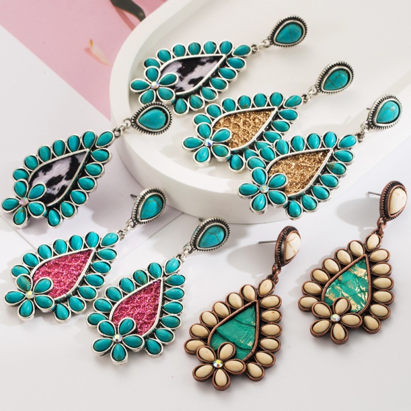 Fashion Jewelry Leather Earrings For Women YWHME-121 