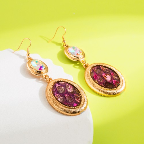 Fashion Jewelry Leather Earrings For Women YWHME-122