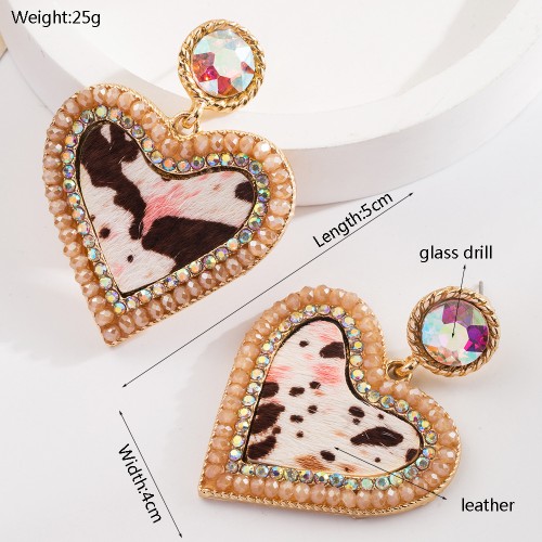 Fashion Jewelry Leather Earrings For Women YWHME-124