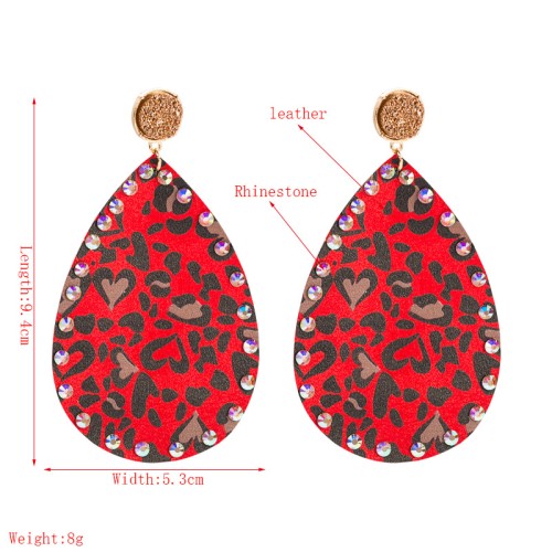 Fashion Jewelry Leather Earrings For Women YWHME-13