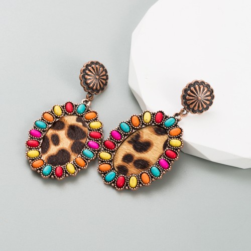 Fashion Jewelry Leather Earrings For Women YWHME-14